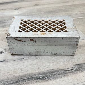 Silver Rustic Keepsake Wooden Box
